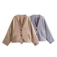 New Autumn Style Loose-Fitting Slim-Fitting Women's Kimono-style Coats for Export From Europe and America thumbnail-1