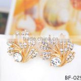 Fashion without ear pierced ear clip Diamond earrings The bride adorn article high-grade fashion crystal earrings
