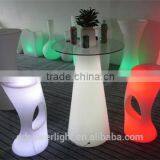PE Plastic Bar Table With LED Light and Remote Control YXF-50120G