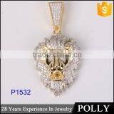 Guangzhou Jewelry Manufacturer Custom Fashion 925 Sterling Silver AAA CZ Various Hip Hop Pendant Jewelry thumbnail-4