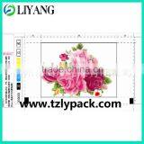 Heat Transfer Printing Film, Custom Heat Transfer, Green Leave With Red Flower