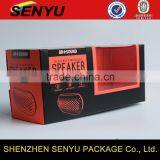 Wireless Speaker Packaging Box With PVC Window Coated Paper Box