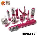 Rotating Electric Hot Air Brush Korea Hair Dryer and Straightener in One Quality Choice