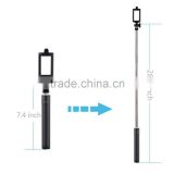 2015 selfie stick with bluetooth shutter button factory wholesale