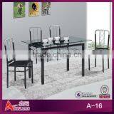 A-16 popular 4 seaters modern glass display table