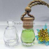 Factory direct sale new style hanging car perfume bottles with wooden cap