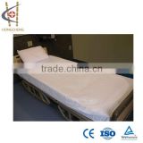 Colorful corner nonwoven one time bed cover for patients