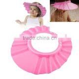 Pink Safe Shampoo Shower Bathing Protect Soft Cap Hat for Baby Children Kids