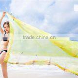 Hot Selling Summer Sunscreen Scarves Multi Wear Yellow Beach Scarf Dress thumbnail-1