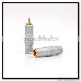 Customized Made 24K Gold Plated Pure Copper RCA Connectors HIFI Tube Amplifier