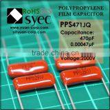 Taiwan 471J 2KV Polypropylene Film Capacitor High Voltage Capacitor thumbnail-1