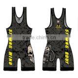 High Quality Low Price Customized Wrestling Singlets thumbnail-5