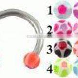 Acrylic Ball Logo Nose Ring CBR thumbnail-1