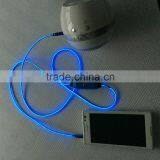 High-End EL Glowing Audio Cable 3.5MM Jack for Smartphone