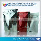 custom printed waterproof security hot stamping aluminum foil bag with zip lock