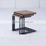 Modern Home Design Nest of 3 Wood Coffee Table thumbnail-4