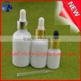50ml Ceramic White Porcelain Dropper Bottle With Silver Dropper for Oil thumbnail-1