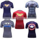 Women Avengers Dawn Of Justice Bat-man Vs Superman/Captain America/Wonder Women T Shirt Fitness Tee Tops thumbnail-1