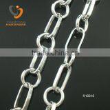 Silver Color O Ring With Flat o Shape Linked Chain