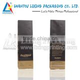 Kraft paper coffee bags with valve