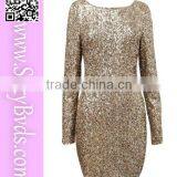 Sexy Long-sleeve Clubwear Girl Party Dress thumbnail-1