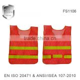 high visible safety lattice police mesh reflective vest