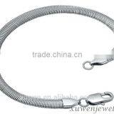 3.0mm Mens Flat Stainless Steel Snake Chain