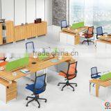 Quanya Office 2 Person Desk Wood Laptop Desk Mdf Furniture Two Person Desk Furniture thumbnail-1