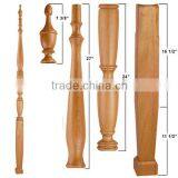 Morden Wooden Post Support for Bed in High Quality thumbnail-1