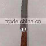 Colour Wooden Handle 6 Piece Set Containing Chopper Frozen Meat Knife thumbnail-3