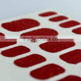 Christmas Custom 3D Lavender Pink Velvet Nail Wrap Flocking Powder Nail Strips Self-adhesive Nail Sticker Factory thumbnail-5