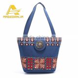 2016 Custom Handbag Women Canvas Bags Bohemia Beach bag Tote Shoulder Bags Women Canvas Handbags