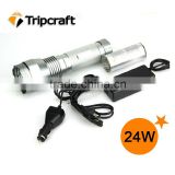 rechargeable 18650 hard anodation 75W HID flashlight
