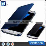 New Best Cheap China Leather View Flip Smart Case Mirror Cover Intelligent Case For Samsung Galaxy S6/S6 Edge Case thumbnail-2