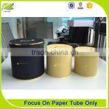 Custom Noble Black Round Flower Packaging Box