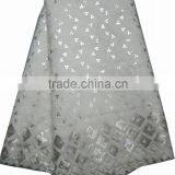 African Organza Lace With Sequins Embroidery CL8109-1silver thumbnail-1