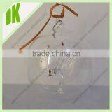 Many Designs for Hand Made Haning Clear Glass Style Shatterproof Christmas Baubles thumbnail-1