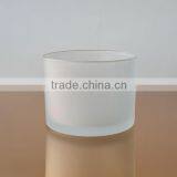 Frosted Pink Glass Jar for Candle thumbnail-5