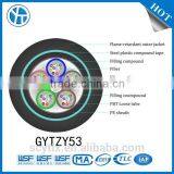 GYTZY53 Fiber Cablelayer Filling Loose Tube PE Sheath Corrugated Steel Tape Armored PE Sheath Flame-retardant Fiber Optic Cable thumbnail-1