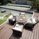 Wholesale Excellent Waterproof Garden Outdoor Wicker Furniture Table Set thumbnail-3