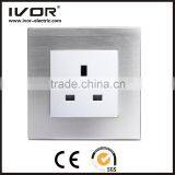 2016 new design IVOR aluminum Smart Touch Electrical Switches / Switch Socket / UK Switch