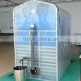 Household portable biogas plant with waste treatment plant