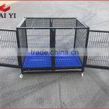 Welded Square Tubing Dog Cage With Wheels