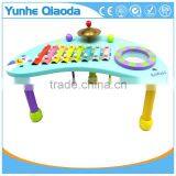Wooden Musical Percussion Instruments Blue Moon Shape Table Xylophone Drum Symbol Noisy /educational Wooden Toy/ thumbnail-4