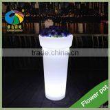 Different Colors Changing Glowing in the Dark Garden Flower Pots Outdoor Indoor Plastic Flower Planters LED Light Flower thumbnail-3