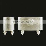 Baroque Style Amazing Black Pearl Decorated Magazine Rack and Side Table Set thumbnail-6