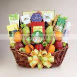 Unique Eco-friendly Wicker Handle Gift Basket thumbnail-1