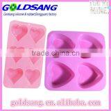 Lovely Heart Shape Silicone Cupcake Mould With FDA/LFGB Standard thumbnail-1