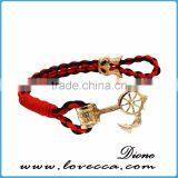 New Design Cheap Custom Jewelry Handmade Multi Color Nylon Nautical Rope Anchor Bracelet for Men thumbnail-5