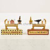 Custom Halloween Dressed Puppy Figurine With Pumpkin thumbnail-2